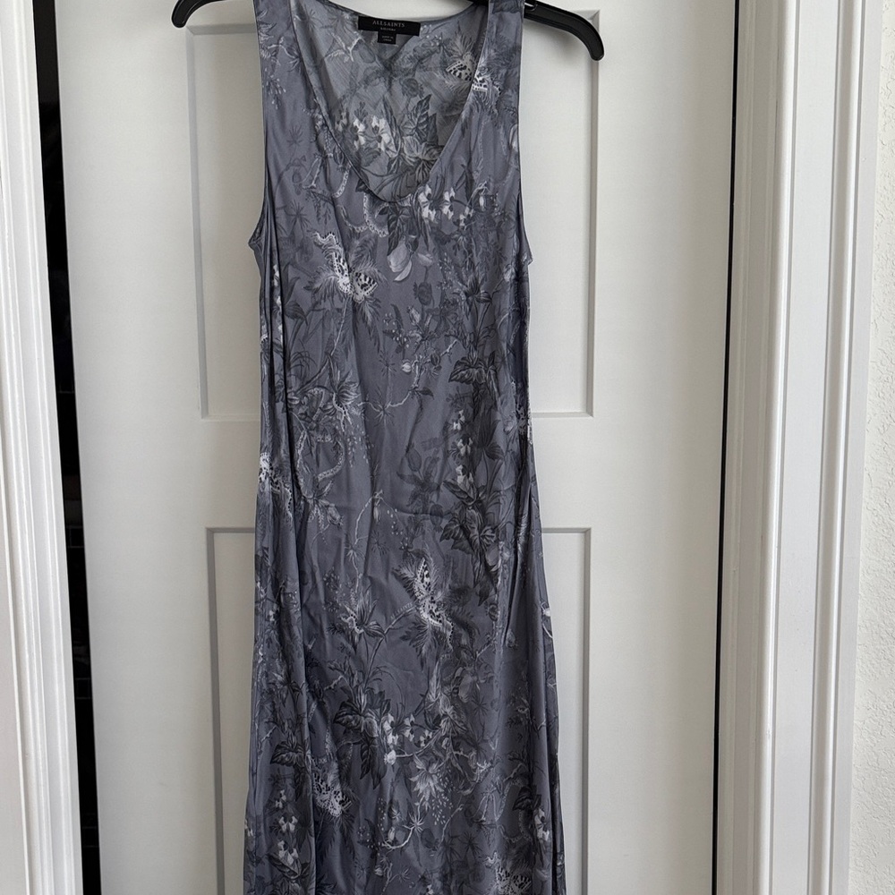 Allsaints slip tank maxi dress